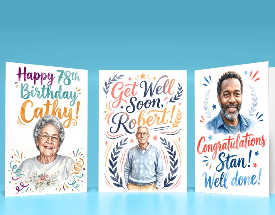 Watercolor card examples